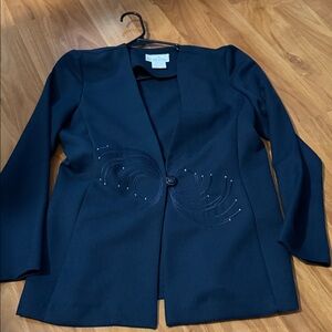 Pride & Joy Midnight Blue Blazer with Embellishments